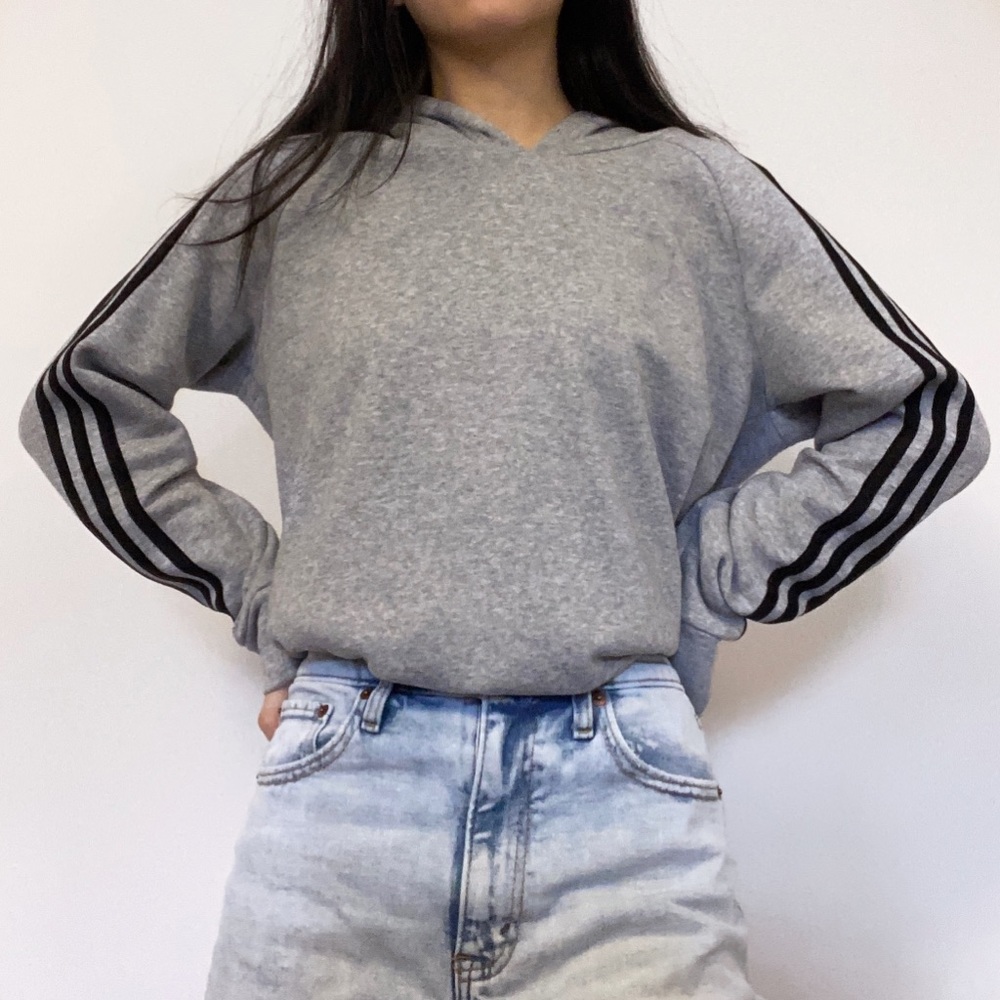 Grey adidas hoodie